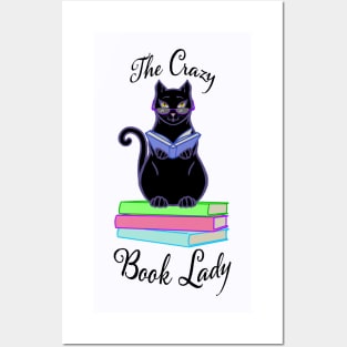 The Crazy Book Lady - Light T-Shirts Posters and Art